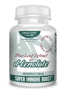 EAST PARK d-Lenolate Extrait de Feuille d'Olivier 500 mg 180 capsules vue de face