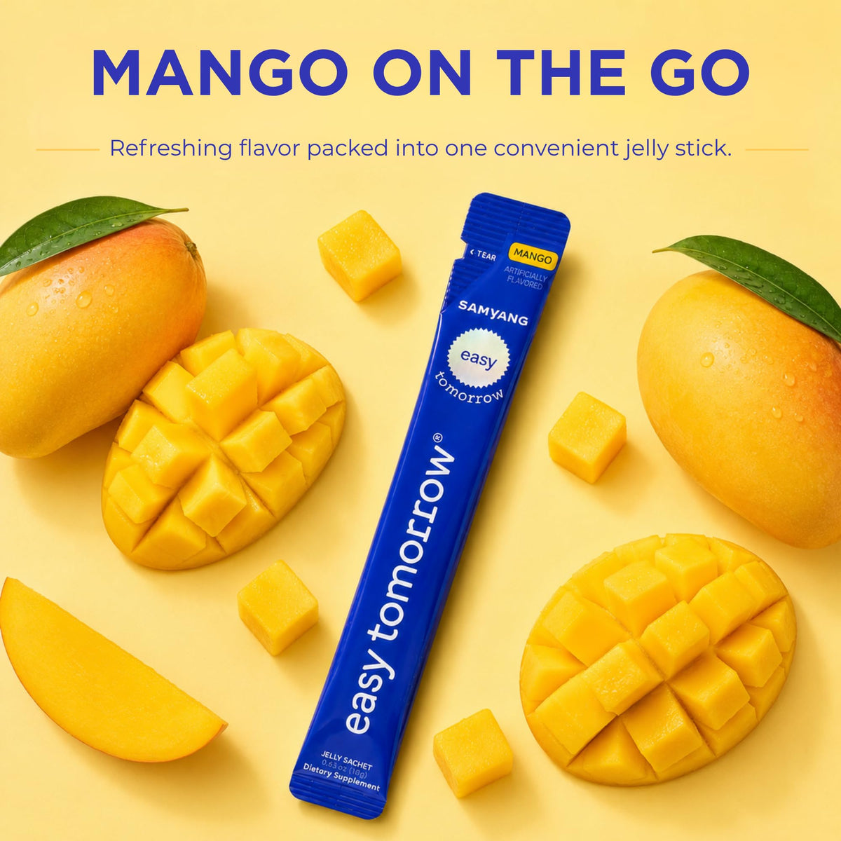 EASY TOMORROW Gelée Stick de Mangue - utilisation facile