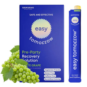 EASY TOMORROW Solution Pré-Drink 20 Sticks au Raisin Blanc vue de face