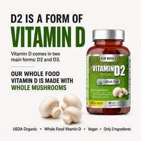 EAT INTACT Vitamine D2 2000 UI capsules avec emballage