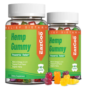 EAZGOO Gummies au Chanvre Naturel XXL 120 comprimés, vue de face