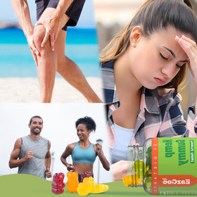EAZGOO gummies de chanvre naturels dans une main