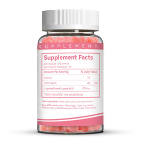 EAZGOO Gummies L-Lysine 1000mg avec des fruits frais