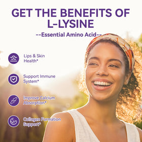 EAZGOO Gummies L-Lysine 1000mg paquet arrière