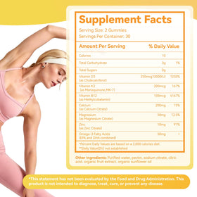 EAZGOO Gummies Vitamine D3 K2 10000 IU 60 Comprimés - emballage