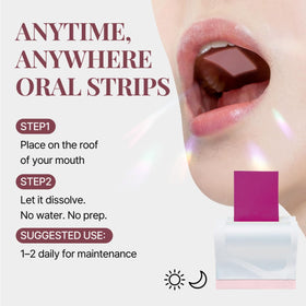 Échantillon d'une bande orale ESTHER FORMULA Biotin Strips