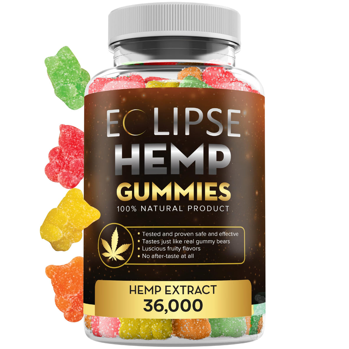 Eclipse Hemp Bonbons Gélifiés 36 000 MG - vue de face