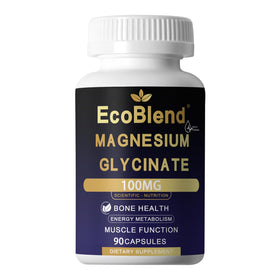 EcoBlend Glycinate de Magnésium 100mg flacon de 90 capsules