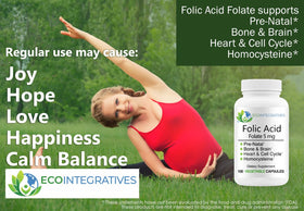 EcoIntegratives Acide Folique 5 mg - Informations nutritionnelles sur l'emballage