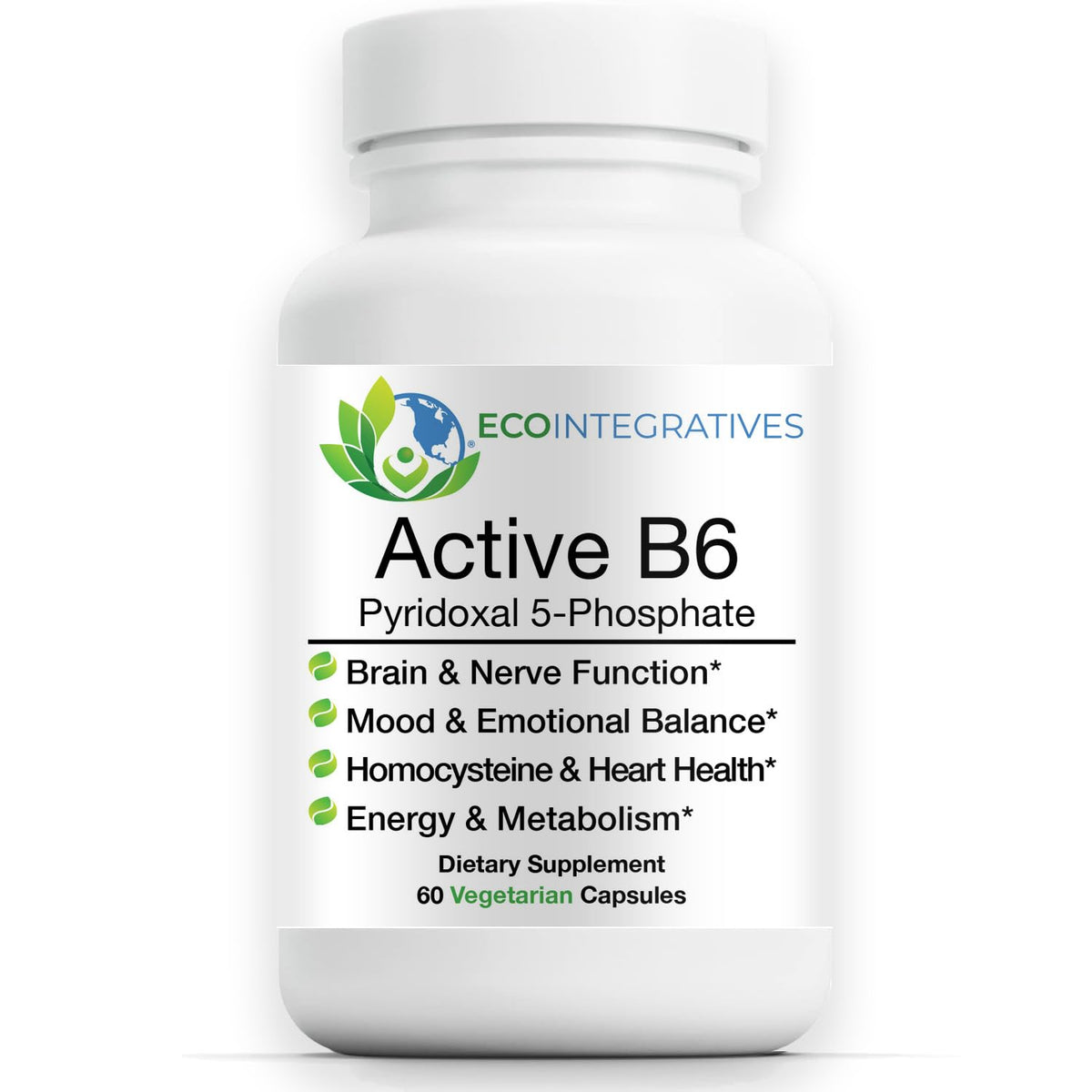 EcoIntegratives B6 P5P 60 gélules végétariennes - vue de face