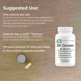 EcoIntegratives Complexe de Vitamines B6, B9 et B12 - capsules dans un pot