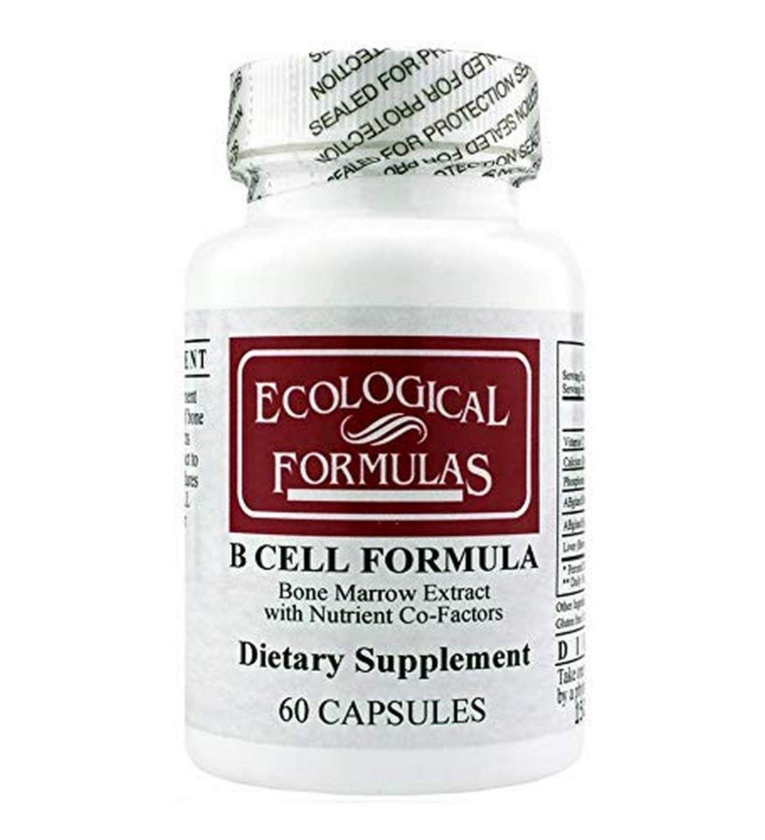 Ecological Formulas B Cell Formula 60 capsules packaging front view