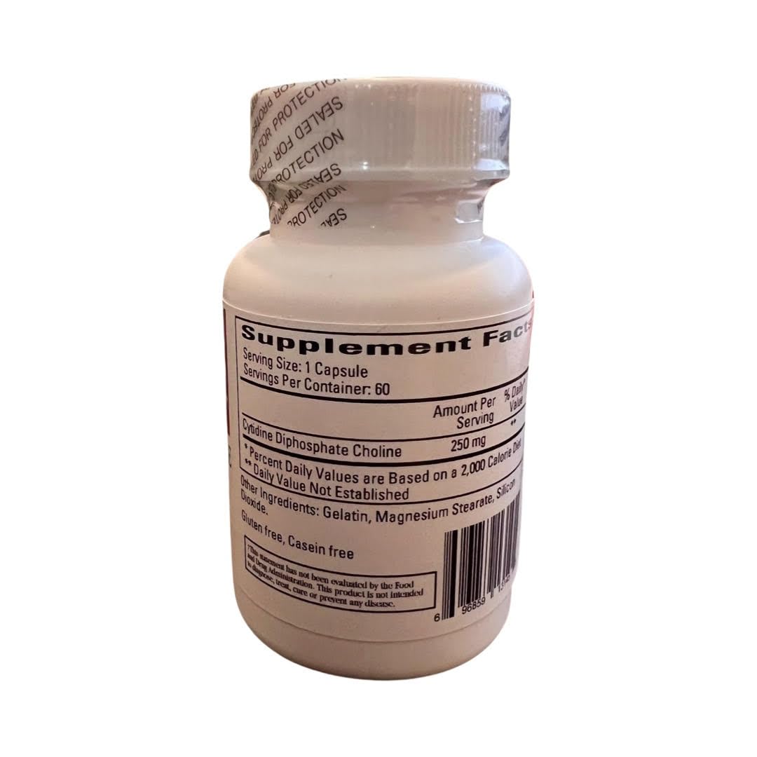 Ecological Formulas Cytidine Choline 250 mg, emballage et capsules