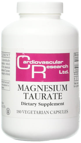 Ecological Formulas Magnésium Taurate 125 mg 180 capsules vue de face