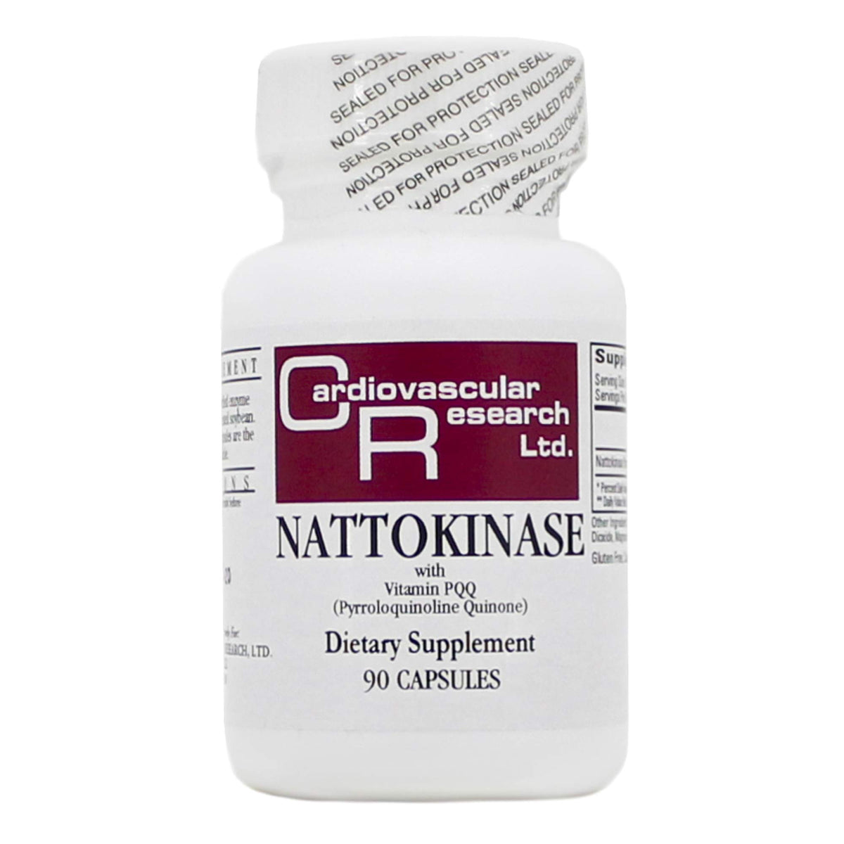 ECOLOGICAL FORMULAS Nattokinase 50mg 90 capsules front view
