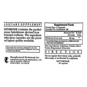 ECOLOGICAL FORMULAS Nattokinase 50mg packaging details