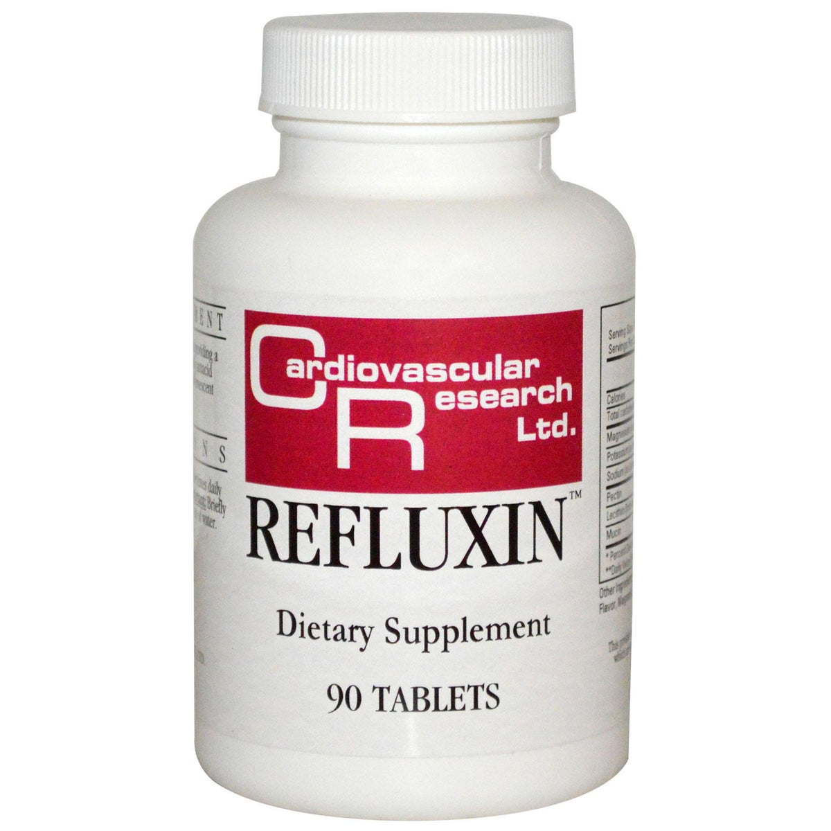 Ecological Formulas Refluxin 90 comprimés de calcium, vue de face