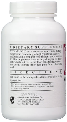 Ecological Formulas Vitamine C-1000 120 gélules emballage