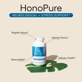 EcoNugenics HonoPure 120 capsules arrière avec informations nutritionnelles