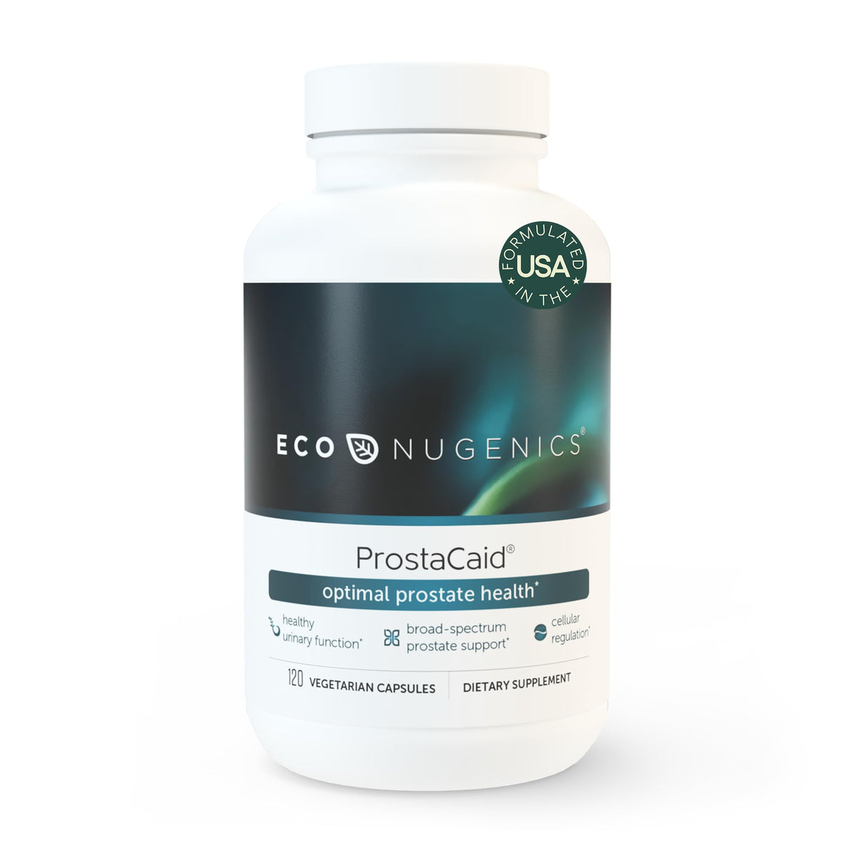 EcoNugenics ProstaCaid 120 capsules, vue de face