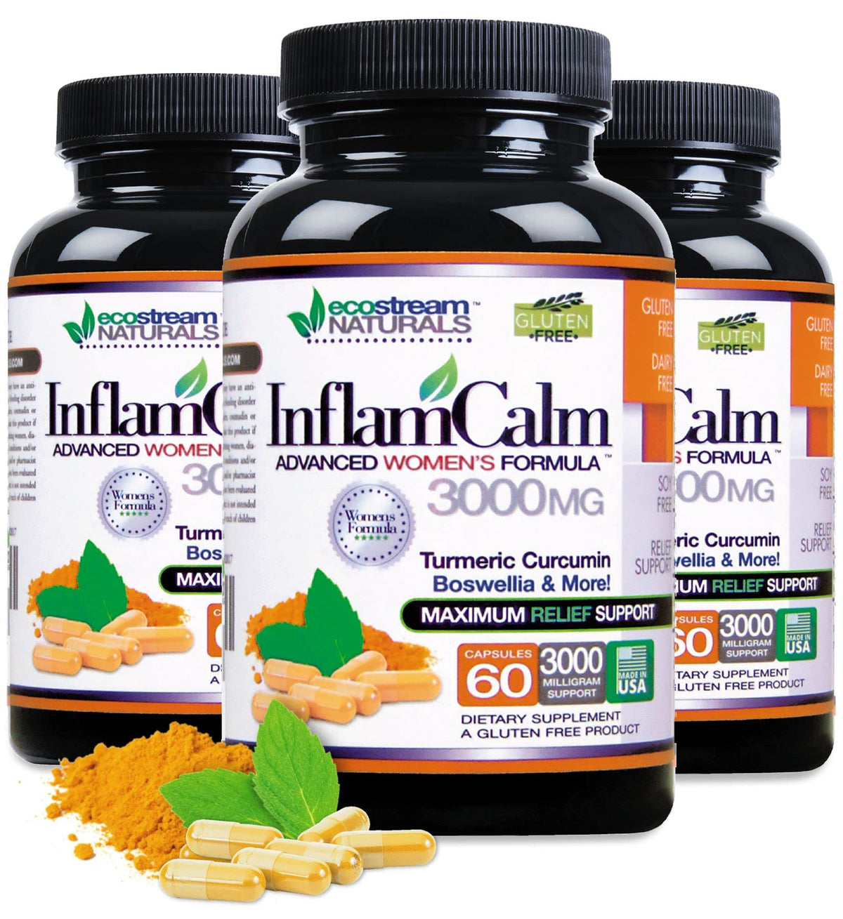 ecostream Naturals Formule Femme 3000 InflamCalm 100g avec capsules