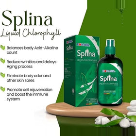 EDMARK Splina Chlorophylle Liquide 500ml - bouteille sur une table