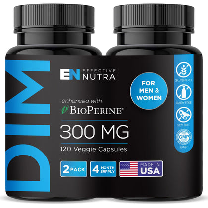 Effective Nutra DIM 300 mg 120 capsules - vue de face