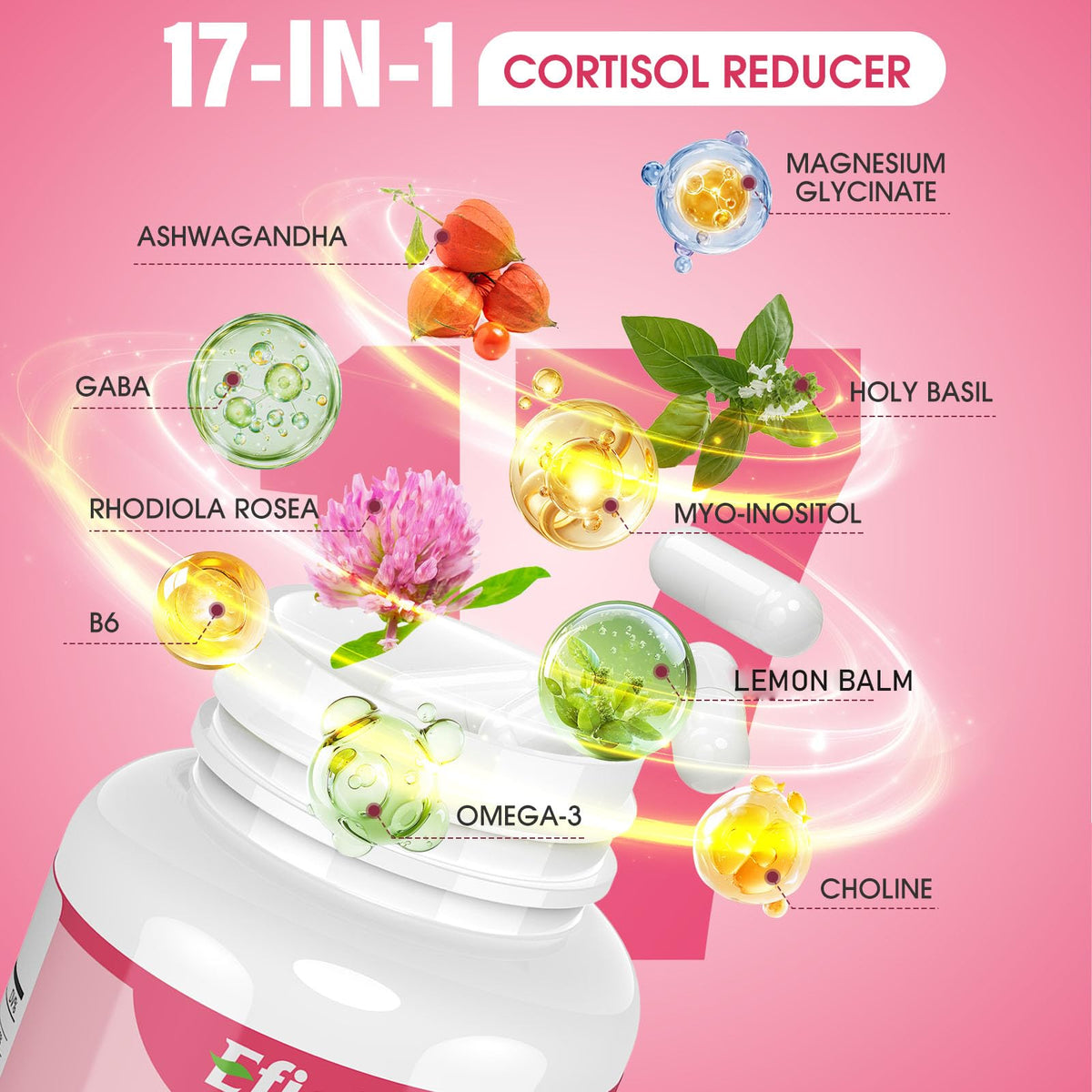 Efioist 17-en-1 capsules, présentation sur fond blanc