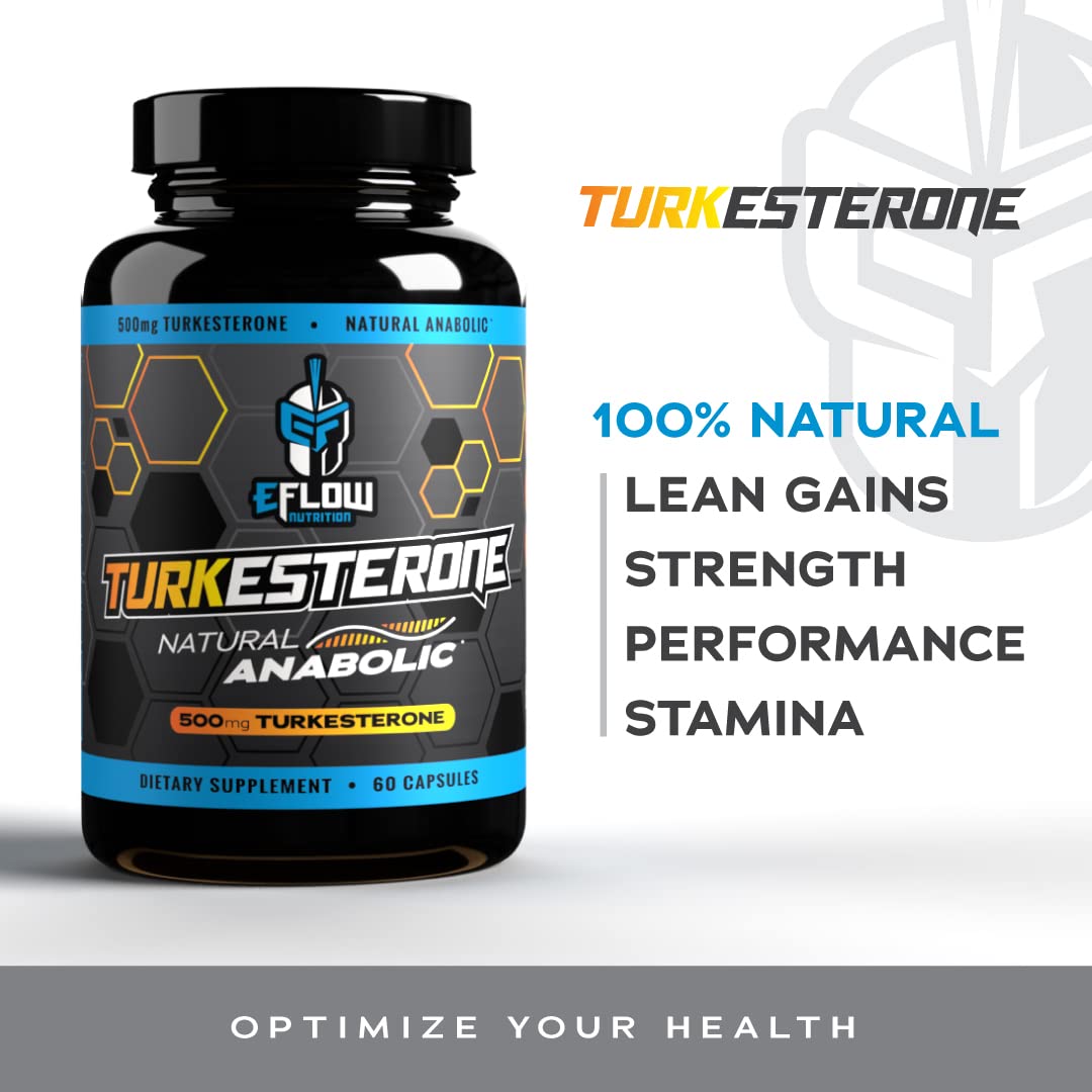 eFlow Nutrition Turkesterone 60 capsules - dosage recommandé