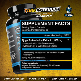 eFlow Nutrition Turkesterone 60 capsules - prise en main