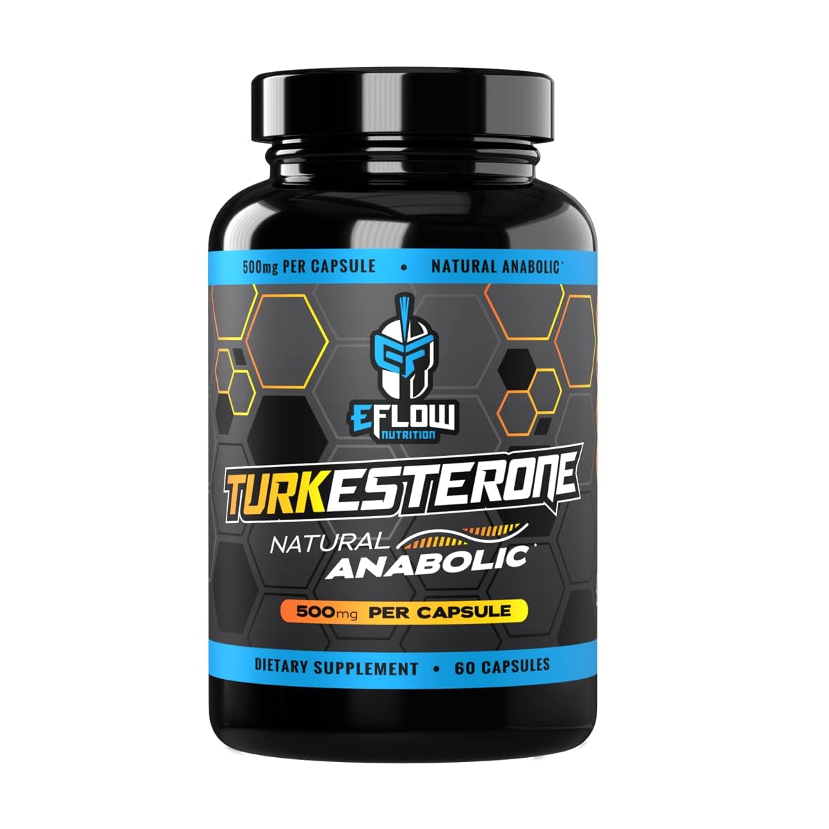 eFlow Nutrition Turkesterone 60 capsules - vue de face
