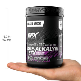 EFX Sports Kre-Alkalyn EFX avec mesure des capsules.