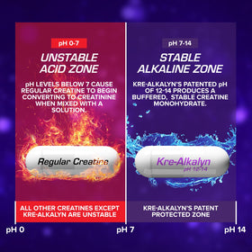 EFX Sports Kre-Alkalyn EFX en gros plan sur une main