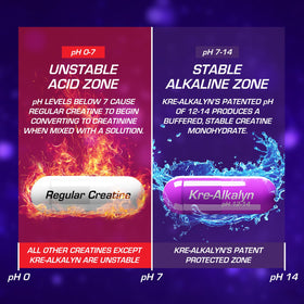EFX Sports Kre-Alkalyn EFX, étiquette avec spécifications