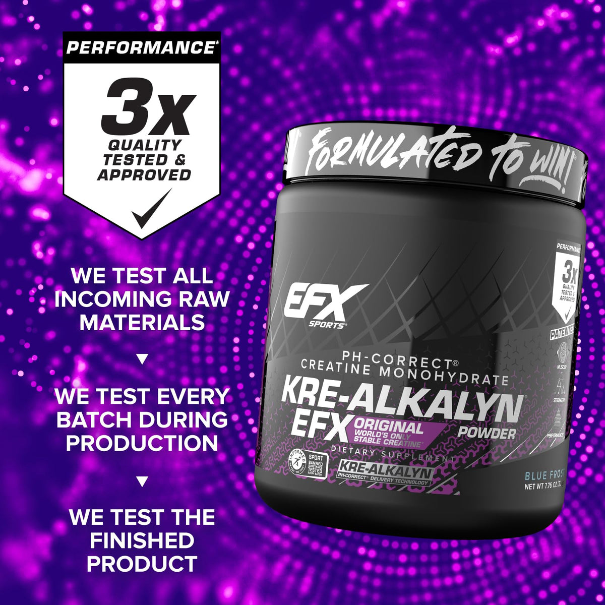 EFX Sports Kre-Alkalyn EFX Poudre 231g en utilisation dans une salle de sport