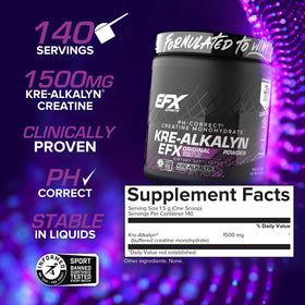 EFX Sports Kre-Alkalyn EFX Poudre 272g avec cuillère