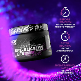 EFX Sports Kre-Alkalyn EFX Poudre Créatine 150g Saveur Mangue avec fruits
