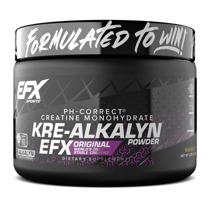EFX Sports Kre-Alkalyn EFX Poudre Créatine 150g Saveur Mangue vue de face