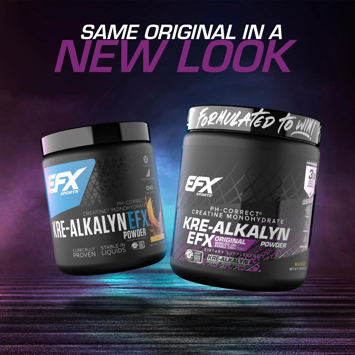 EFX Sports Kre-Alkalyn EFX Poudre Créatine Monohydrate 110 Portions packaging
