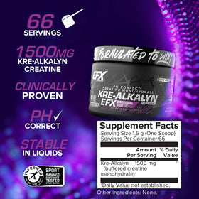 EFX Sports Kre-Alkalyn EFX Poudre dans un shaker