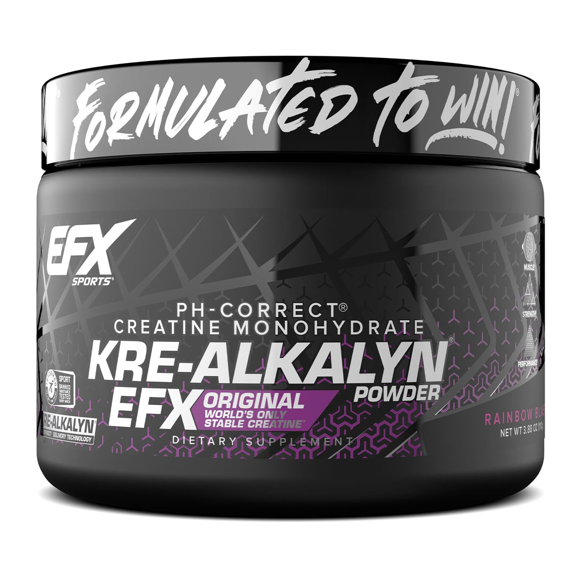 EFX Sports Kre-Alkalyn EFX Poudre de Créatine 249g vue de face