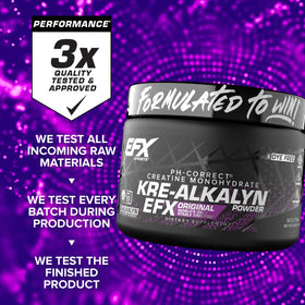 EFX Sports Kre-Alkalyn EFX Poudre mélange dans une boisson