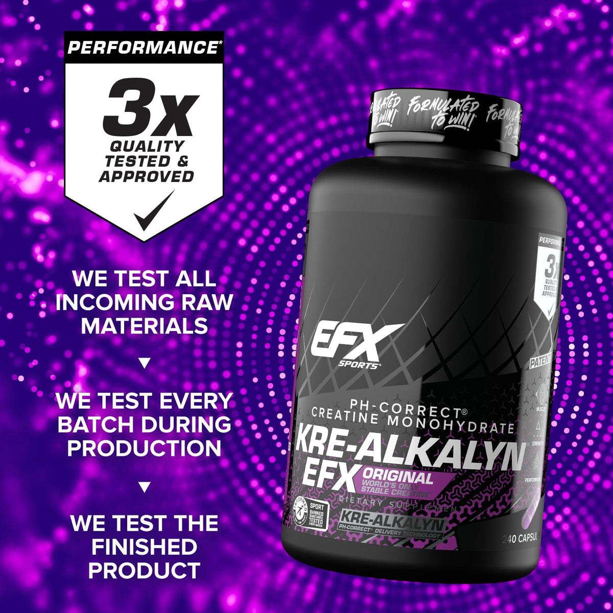 EFX Sports Kre-Alkalyn EFX sur une table de gym