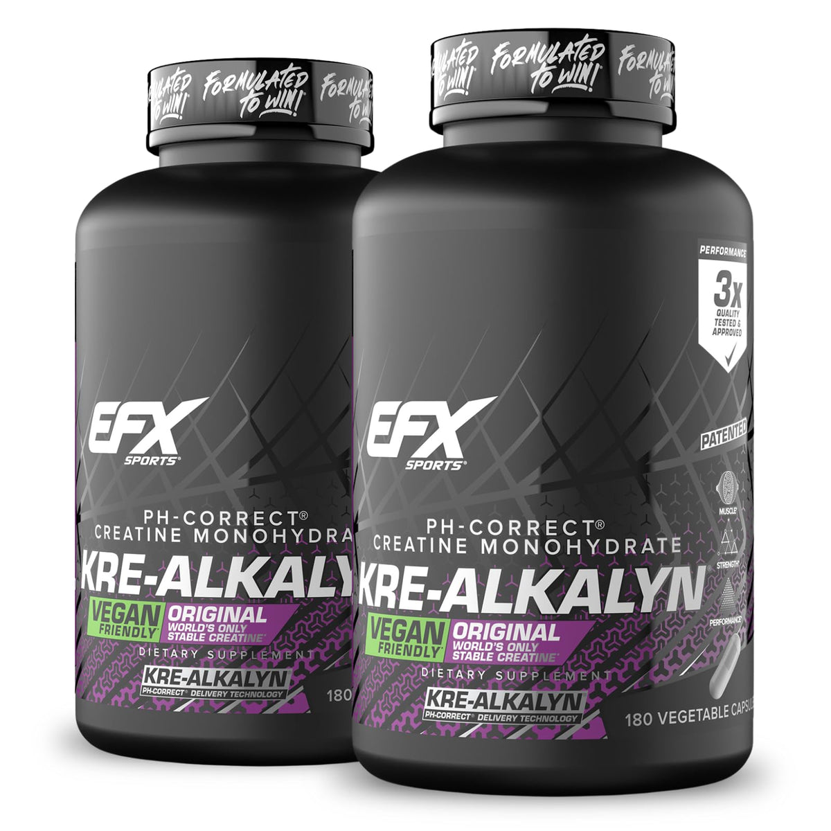 EFX Sports Kre-Alkalyn EFX vue avant avec capsules végétales