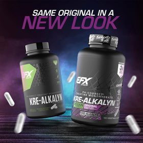EFX Sports Kre-Alkalyn EFX vue de côté avec étiquette claire