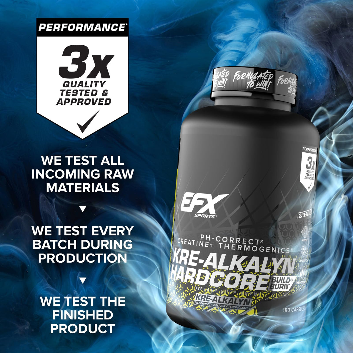 EFX Sports Kre-Alkalyn Hardcore en situation d'entraînement