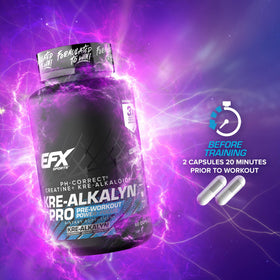 EFX Sports Kre-Alkalyn Pro en utilisation pendant un entraînement