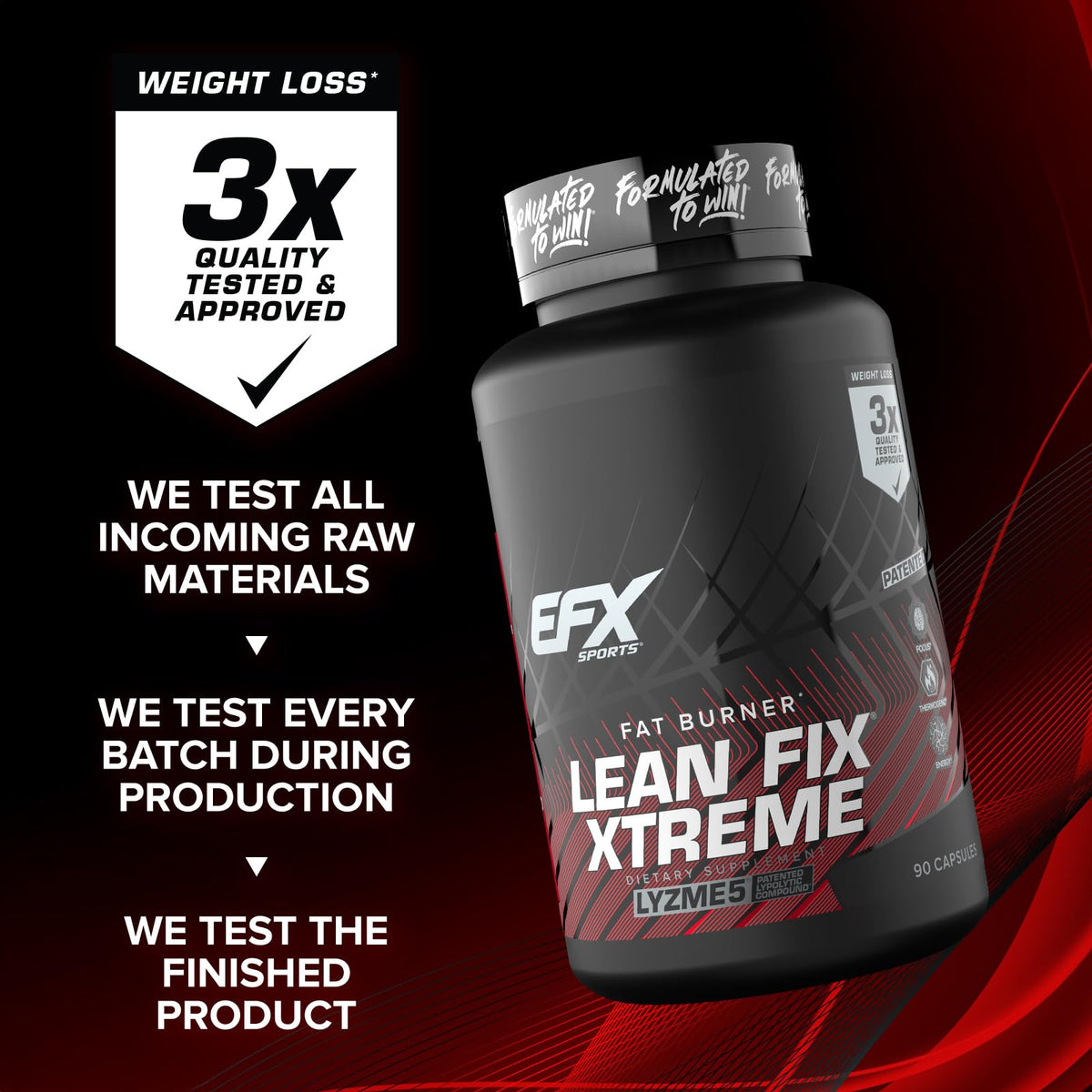 EFX Sports Lean Fix Xtreme capsules sur une cuillère