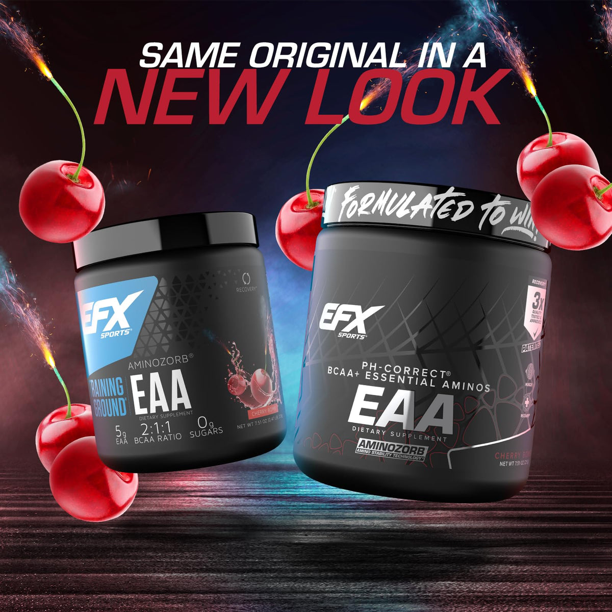EFX Sports Training Ground EAA 40 portions, vue latérale de l'emballage