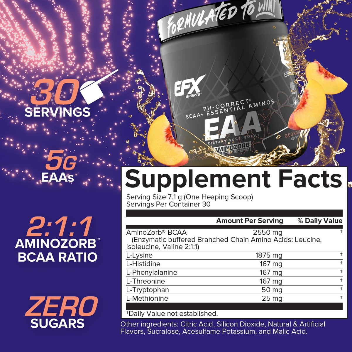 EFX Sports Training Ground EAA contenu avec cuillère doseuse